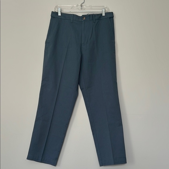 Blue Chinos‎ with Straight-Leg Fit and Belt Loops - Picture 1 of 5